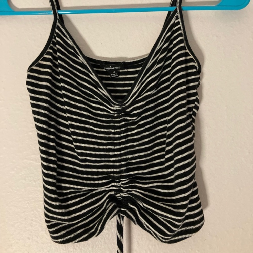 V necked tank top